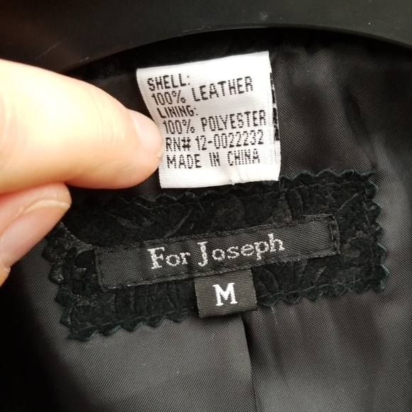 For Joseph Sz M Embossed Leather Jacket - Picture 4 of 6